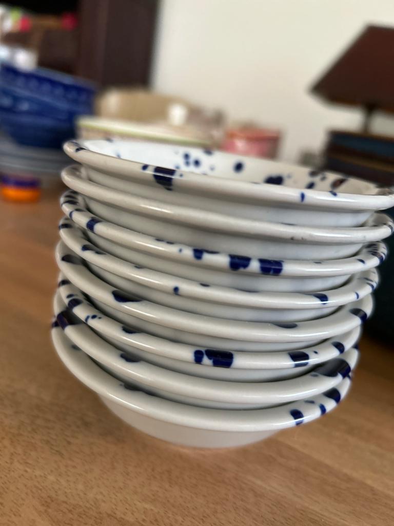 8 Silversida schaaltjes, 11 cm, Ophalen, Zo goed als nieuw, Kom(men), Overige stijlen