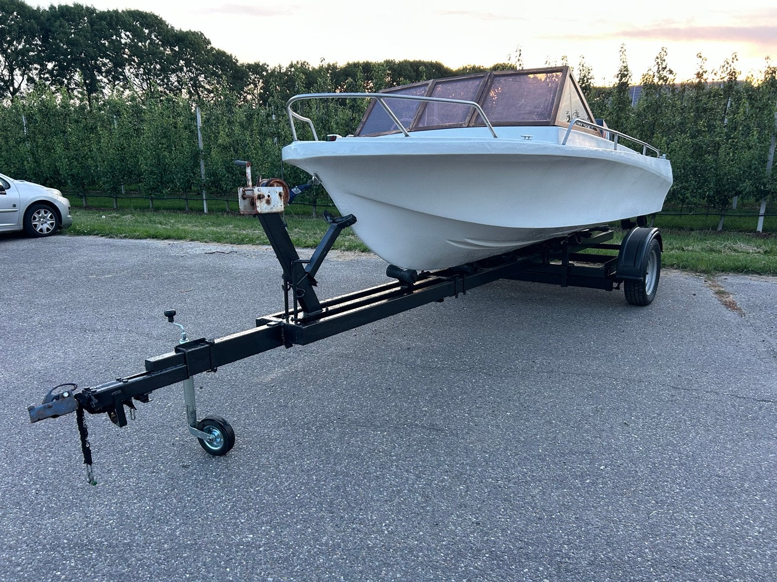 polyester speedboot met 40 pk Yamaha buitenboordmotor, Watersport en Boten, Speedboten, Ophalen, Overige merken, Gebruikt, Tot 1.00 meter