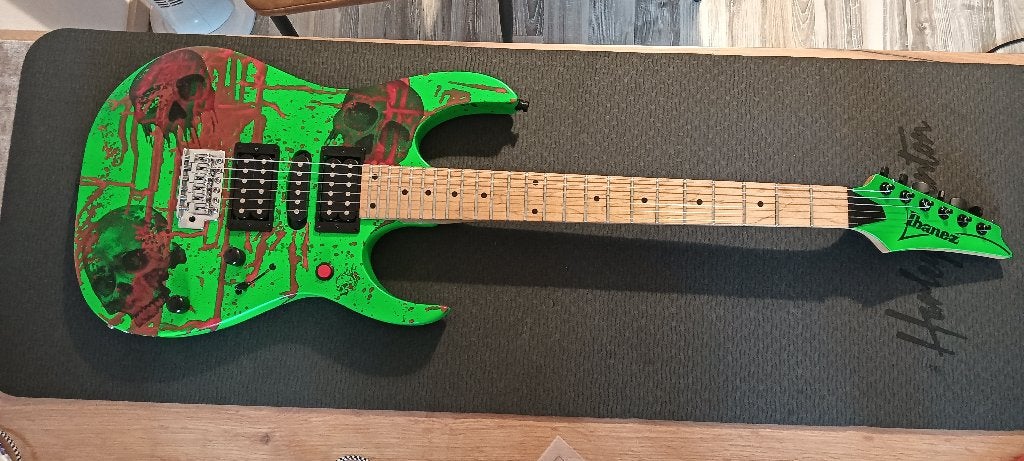 unieke ibanez rg 170, Muziek en Instrumenten, Snaarinstrumenten | Gitaren | Elektrisch, Ophalen, Zo goed als nieuw, Solid body