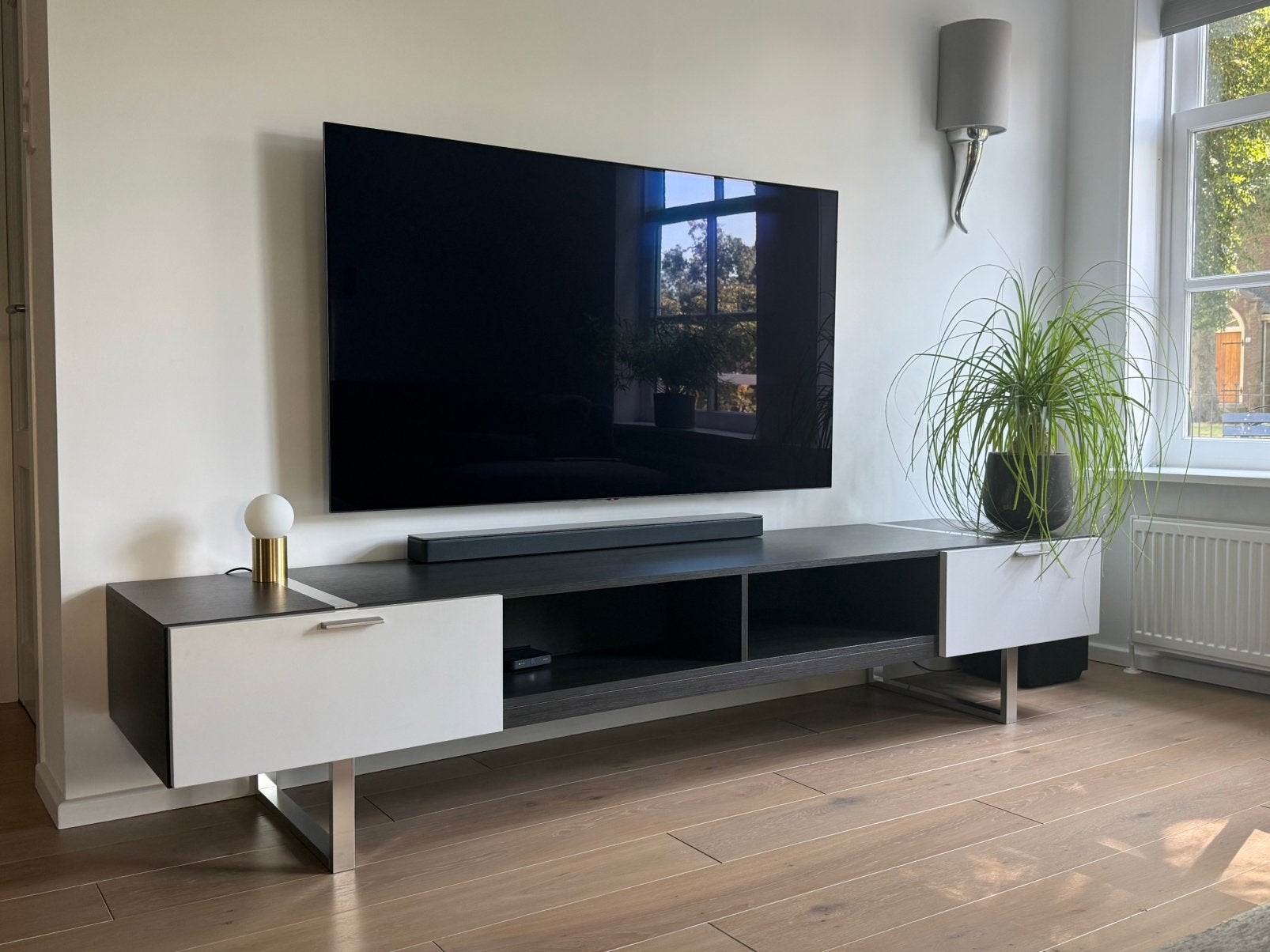 TV meubel, Ophalen, Zo goed als nieuw, 200 cm of meer, Minder dan 100 cm