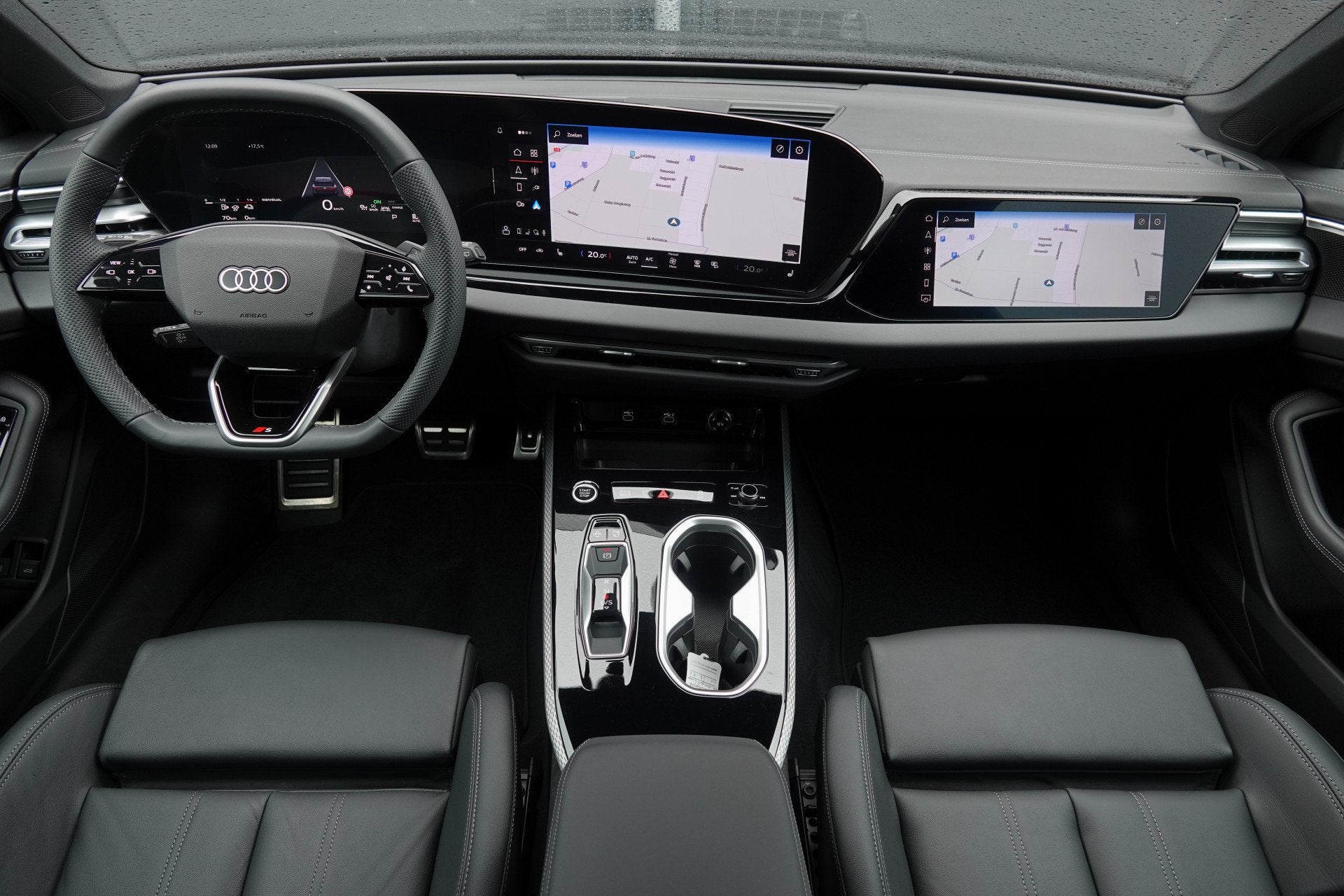 Audi A6 Avant e-hybrid 299Pk | Quattro | MMI Bijrijdersdispl, Auto's, Audi, Automaat, Gebruikt, Zwart, 4 cilinders