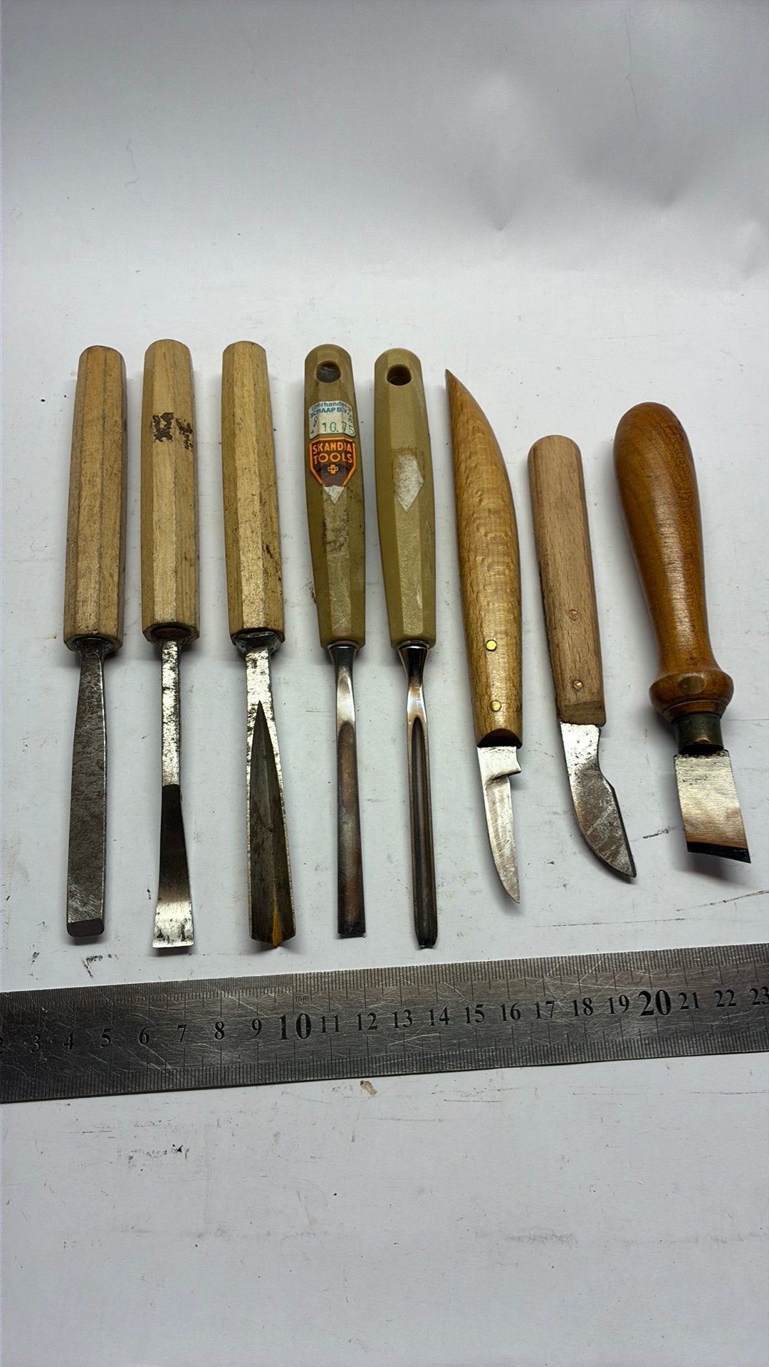 Gutsen houtsnijmesjes ( guts beitels houtsnijgereedschap ), Hobby en Vrije tijd, Knutselen, Geschikt voor snijden, Abstract, Gebruikt