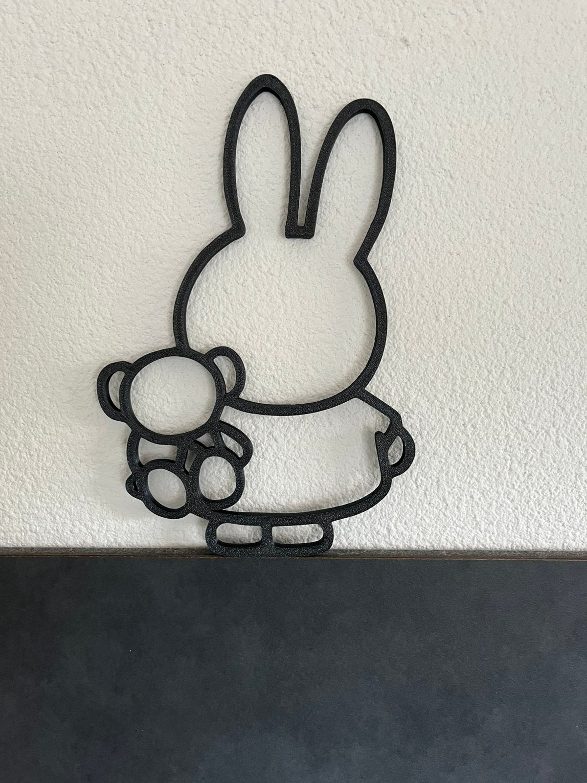 Leuke, nieuwe Nijntje met knuffeltje- wanddecoratie, Ophalen of Verzenden, Nieuw