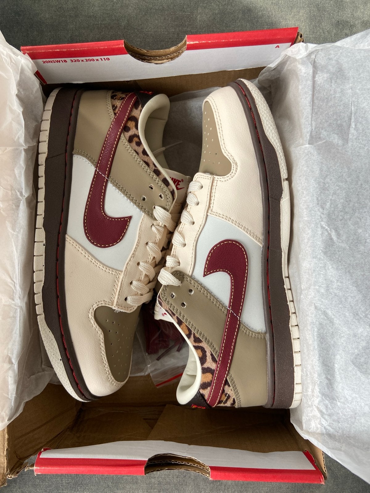 Nike low dunk kakhi leopard, Ophalen of Verzenden, Nieuw, Overige kleuren