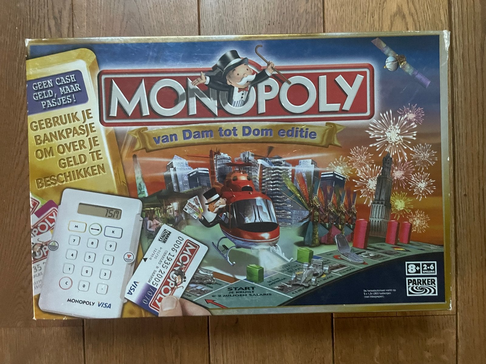 Monopoly: Van Dam tot Dom editie (bankpasjes), Een of twee spelers, Ophalen of Verzenden, Zo goed als nieuw