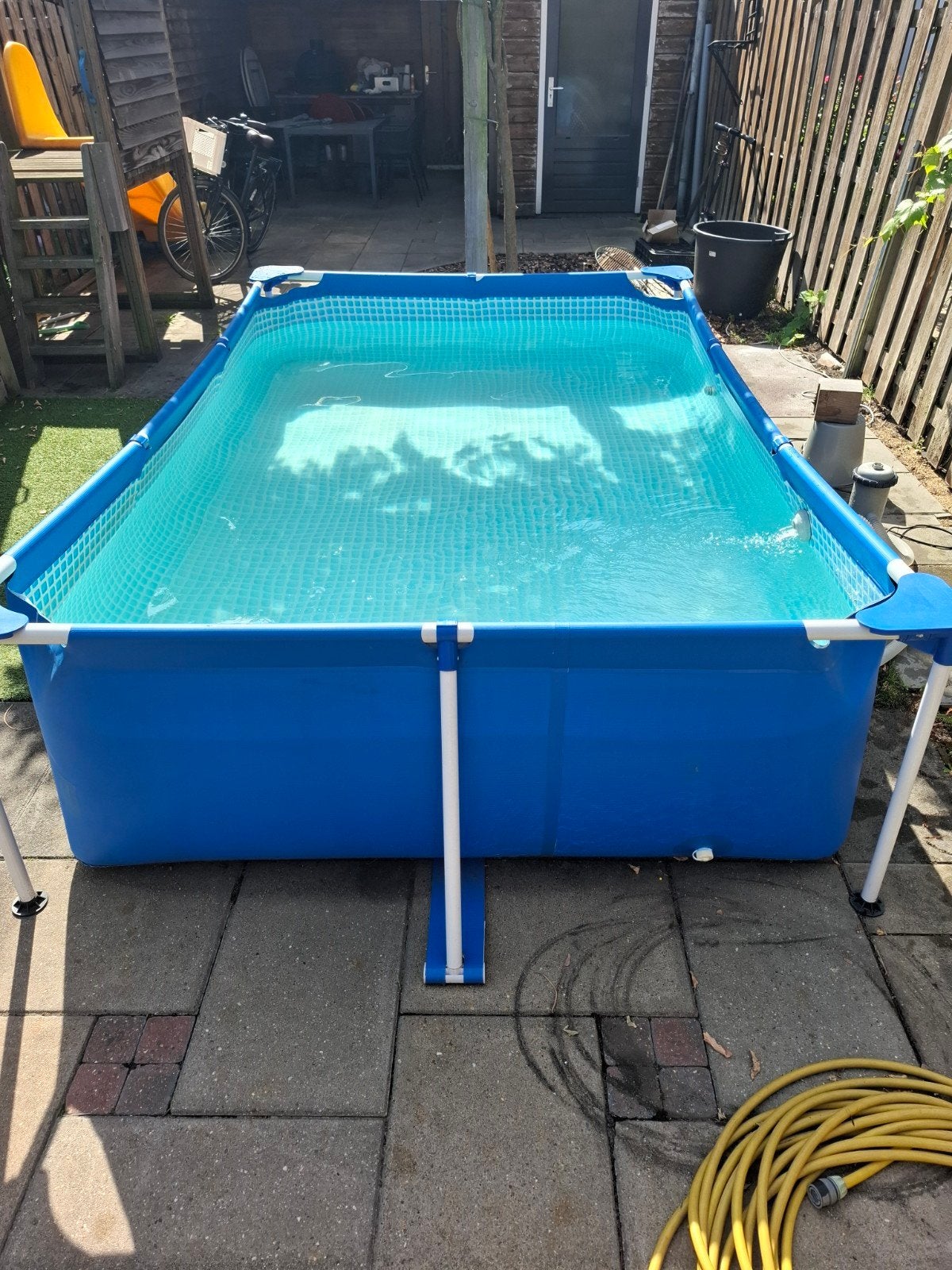 Intex Opzetzwembad 3x2m met pomp, schepnet en chemie, Ophalen, Gebruikt, Opzetzwembad, 200 tot 400 cm