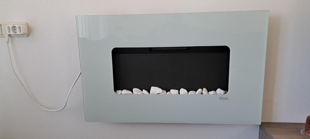 Moderne elektrische haard (91x56 cm) - Moa design, Ophalen, Zo goed als nieuw, Hangende haard, Elektrische haard