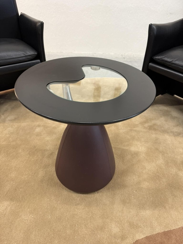 Leolux Cherubino bijzettafel leer design tafel, Huis en Inrichting, 45 tot 60 cm, Overige materialen, Leolux, Info@leolux.nl
