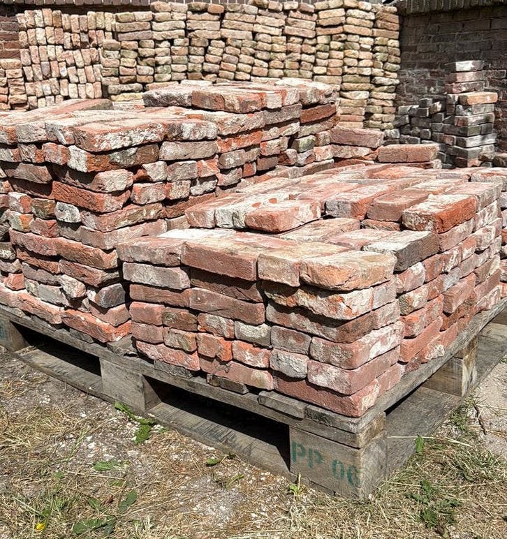 Oude metselstenen 1450 stuks, 4x9x17/18 cm, Ophalen, Gebruikt, Bakstenen