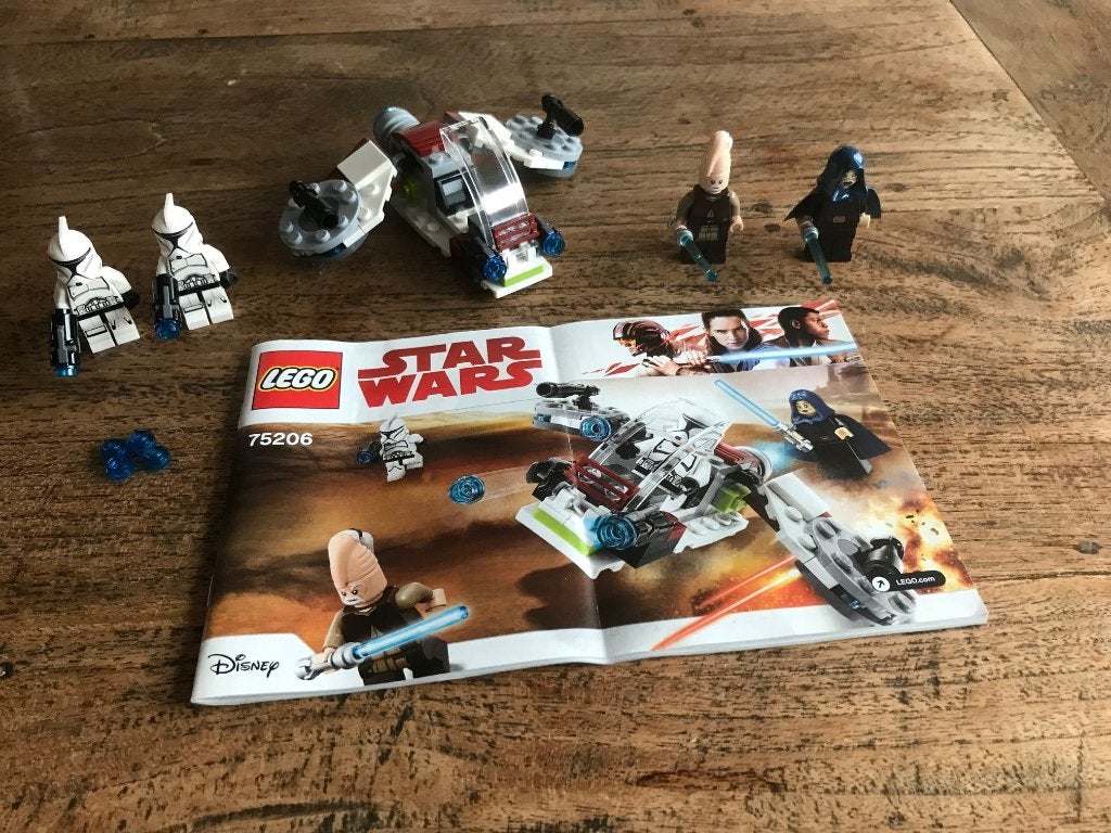 LEGO Star Wars 75206 Jedi and Clone Troopers Battle Pack, Compleet, Star Wars, Lego, Ophalen of Verzenden