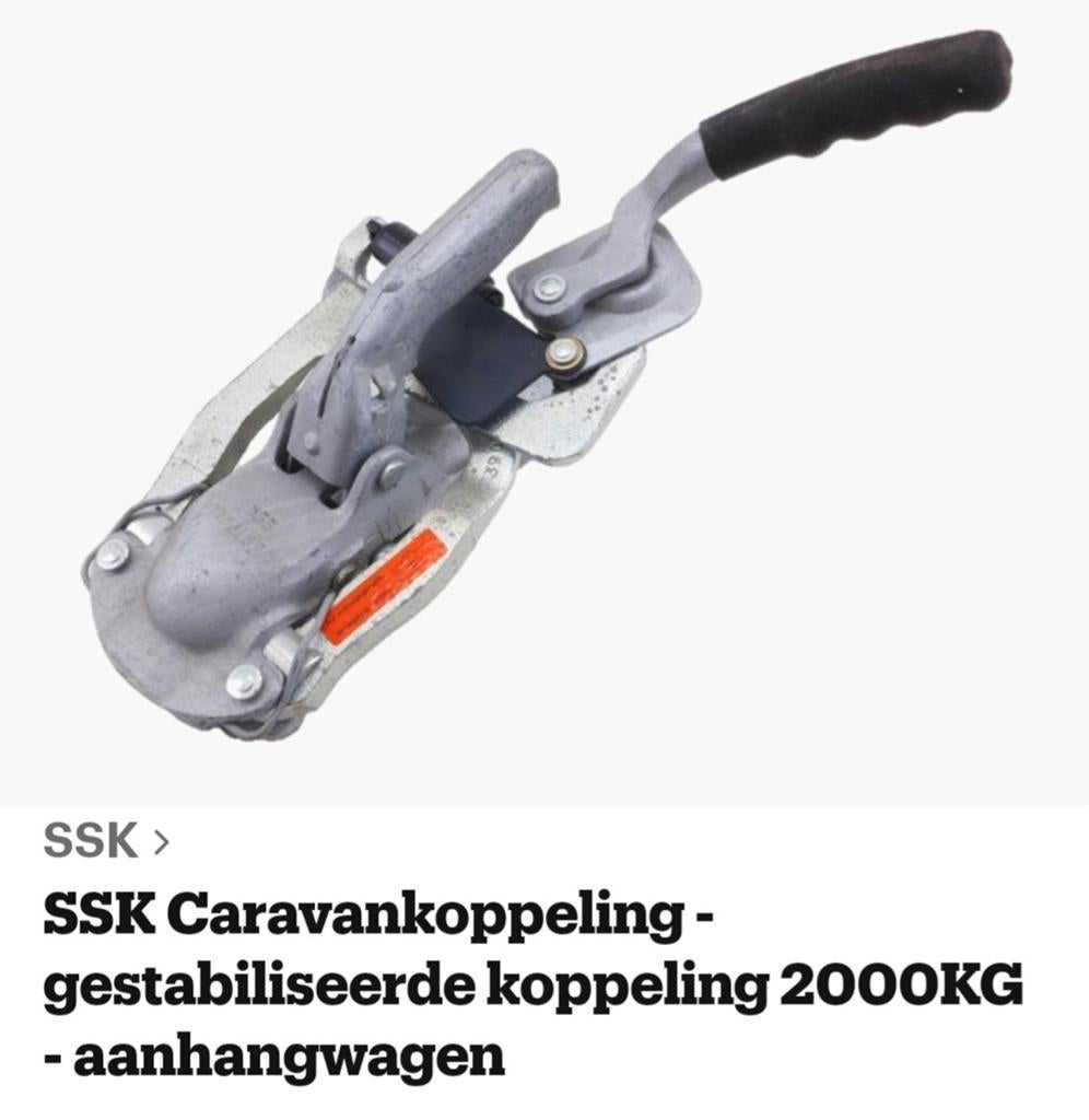 SSK Caravan Koppeling - Gestabiliseerde Koppeling 2000KG, Caravans en Kamperen, Caravan accessoires, Ophalen of Verzenden, Gebruikt