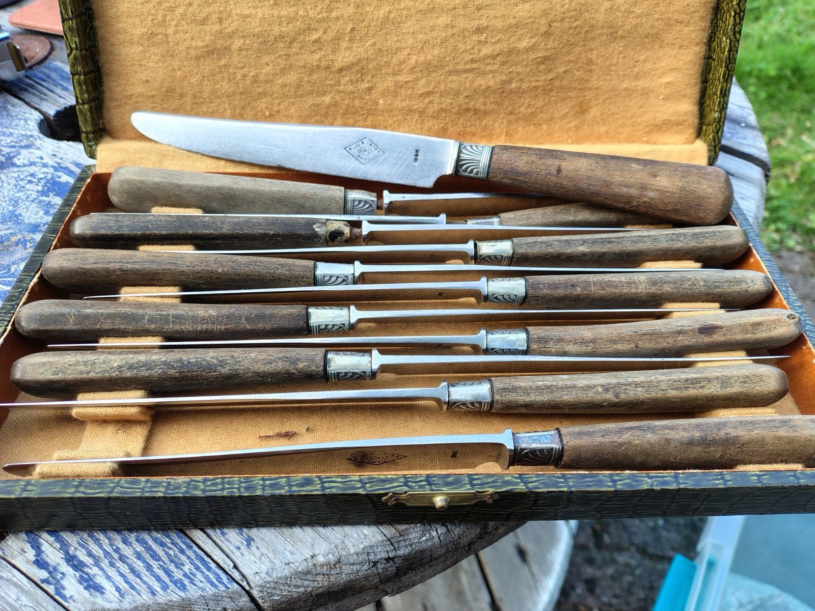 12 oude messen ACIER EXTRA GML PARIS, Ophalen of Verzenden