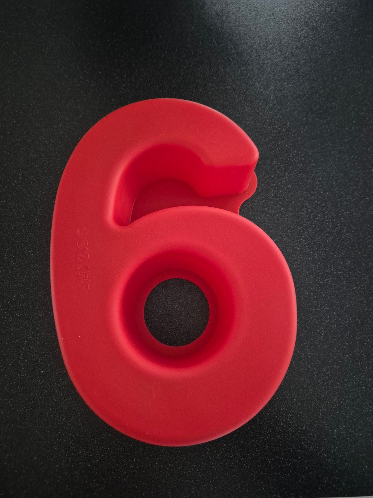 Siliconen bakvorm cijfer 6/9 - Rood, Ophalen of Verzenden, Nieuw, Taarten, Bakvorm