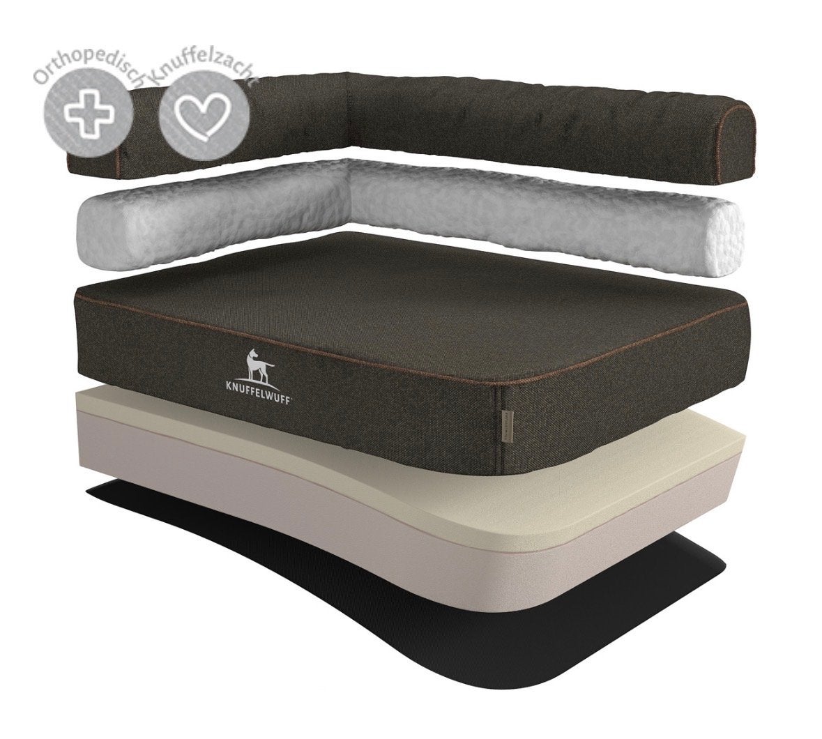 Knuffelwuff orthopedisch hoekhondenbed XXL, Dieren en Toebehoren, Ophalen, Gebruikt