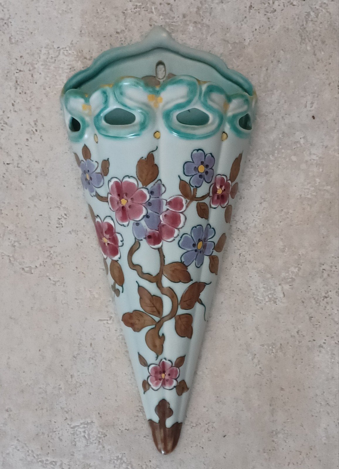 Vintage wandvaasje, Ophalen of Verzenden
