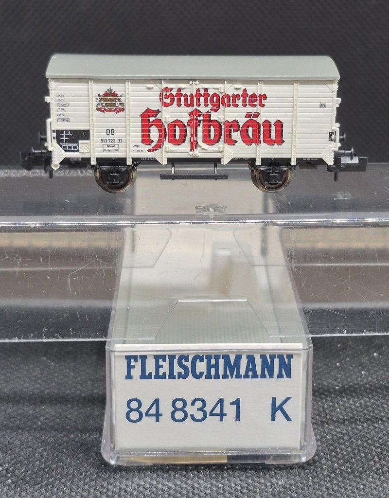 Fleischmann 84 8341 - bierwagen `Stuttgarter Hofbräu`(15228), Gelijkstroom, Fleischmann, Wagon, Ophalen of Verzenden