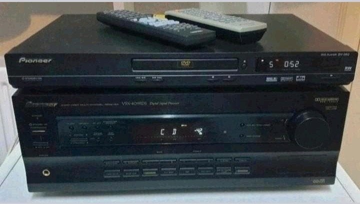 Pioneer set receiver vsx-409rds + cd dvd speler dv-360, Ophalen of Verzenden, Pioneer