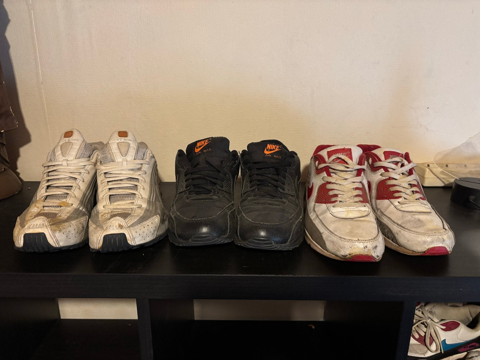 3 paar afgetrapte Nikes - Maat 42,5 samen voor 30 euro, Ophalen of Verzenden, Gedragen, Sneakers of Gympen