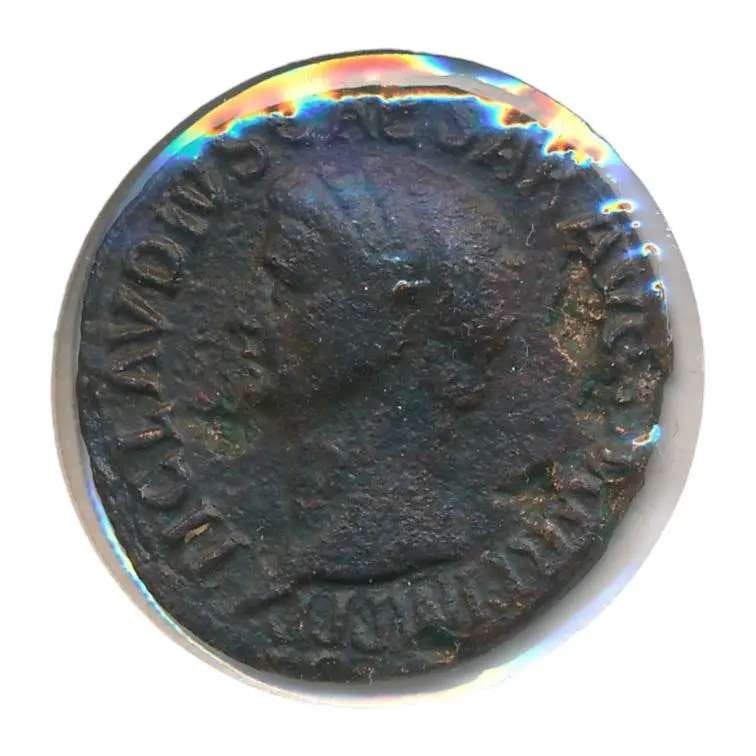 Romeinse Rijk Keizer Claudius As 41-54, Ophalen of Verzenden, Italië, Losse munt