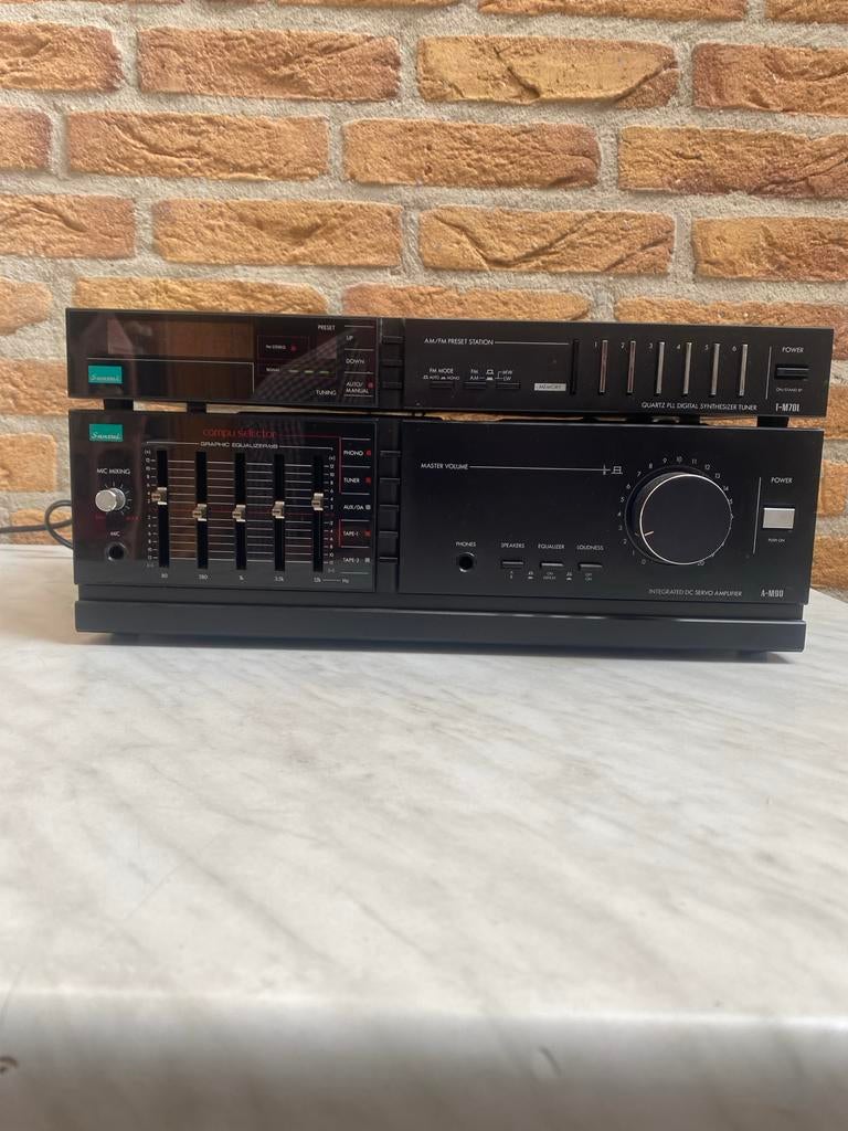 Sansui T-M70L Tuner & A-M90 Versterker Set, Audio, Tv en Foto, Versterkers en Receivers, Gebruikt, 60 tot 120 watt, Stereo, Ophalen
