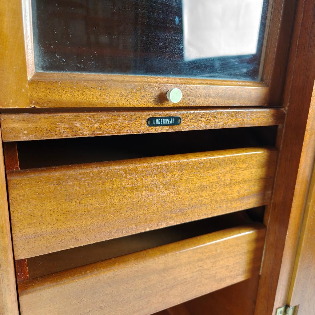 Engelse Art Deco herenkledingkast van Wrighton Furniture, Antiek en Kunst, Ophalen of Verzenden