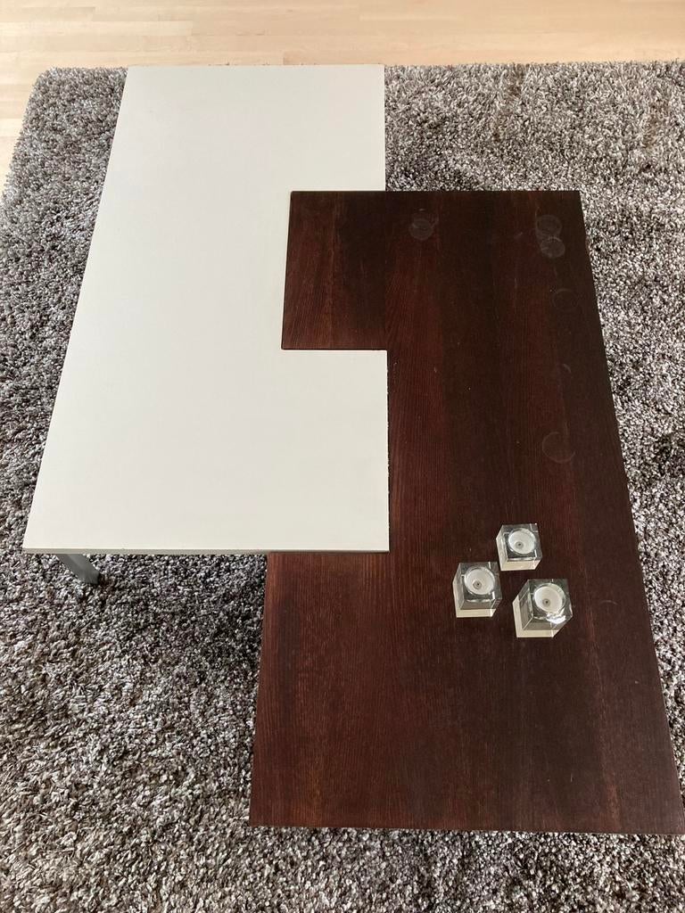 Te koop: speelse salontafel., Huis en Inrichting, Tafels | Salontafels, Ophalen, Gebruikt, 100 tot 150 cm, 50 tot 100 cm