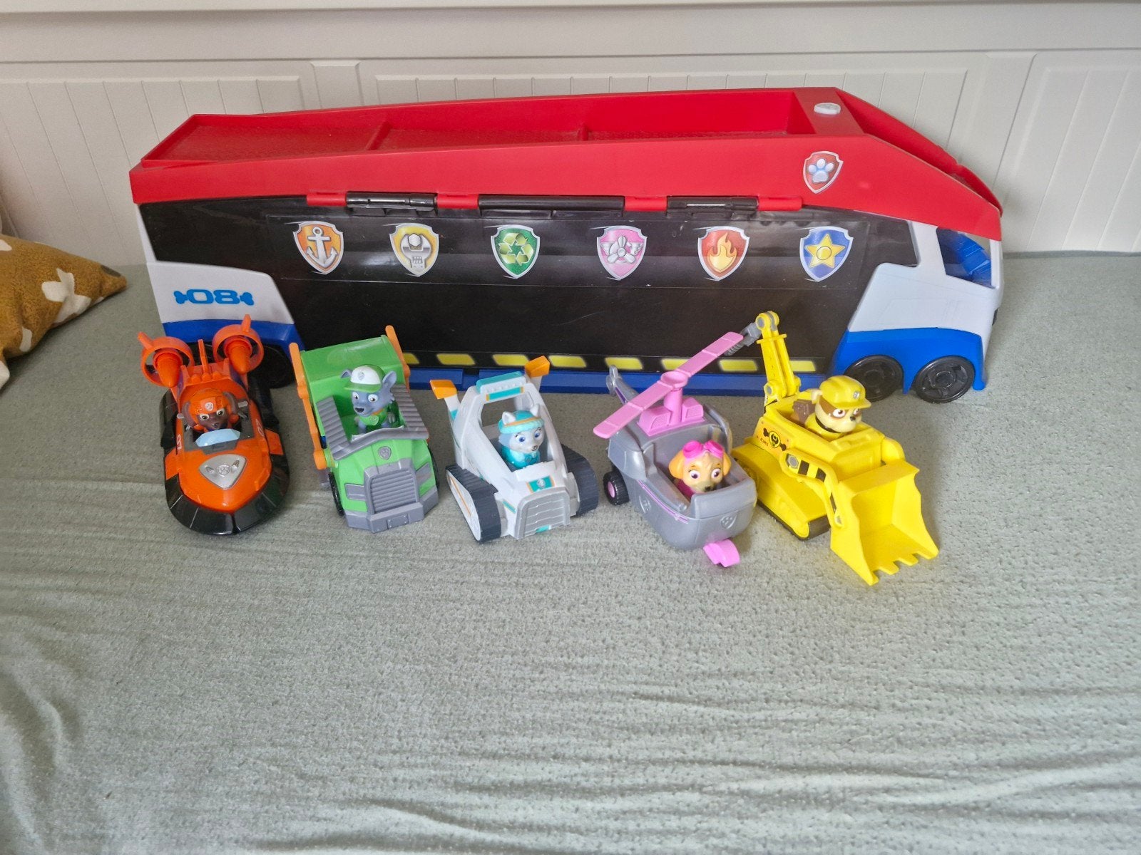 Paw Patroller Vrachtwagen met 5 Auto's, Ophalen, Gebruikt