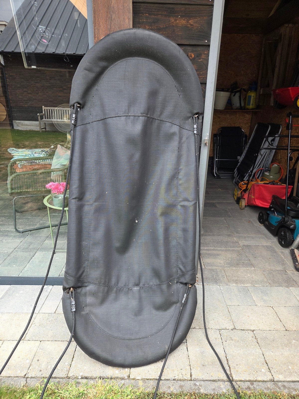 Schommelzitje voor buiten - Zwart, gebruikt, in goede staat., Ophalen, Gebruikt, Schommel