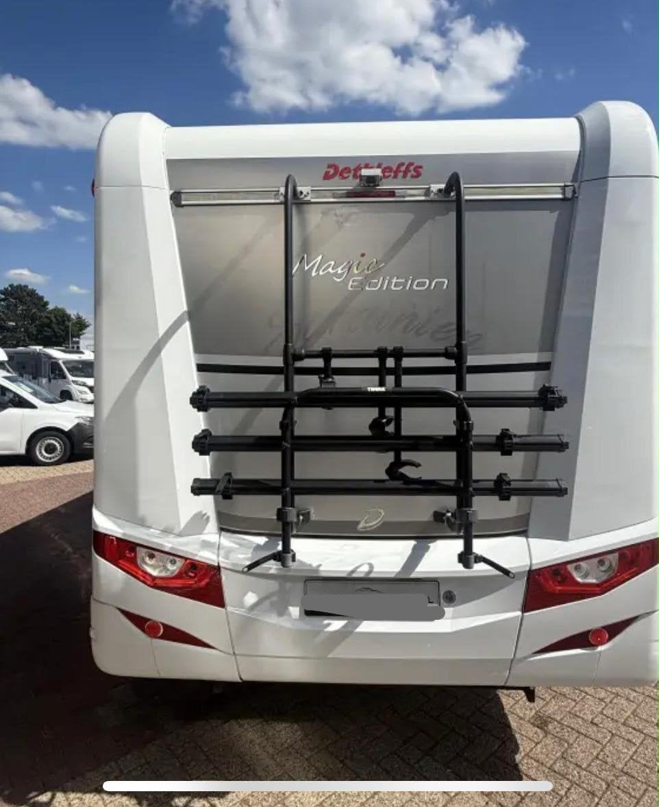 Fietsdrager voor caravan of camper, Ophalen, Gebruikt
