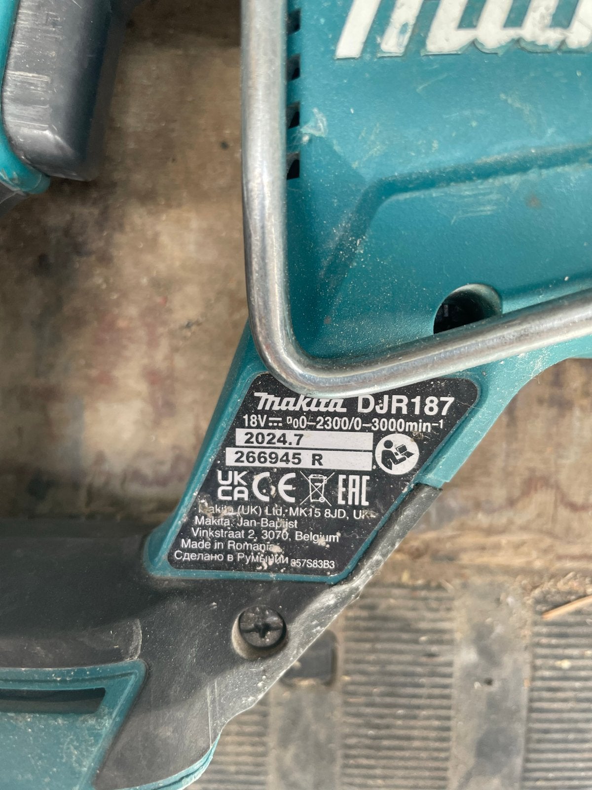 Gebruikte Makita Reciprozaag DJR187 - Krachtig en Betrouwbaa, Doe-het-zelf en Verbouw, Gereedschap | Zaagmachines, Ophalen, Gebruikt