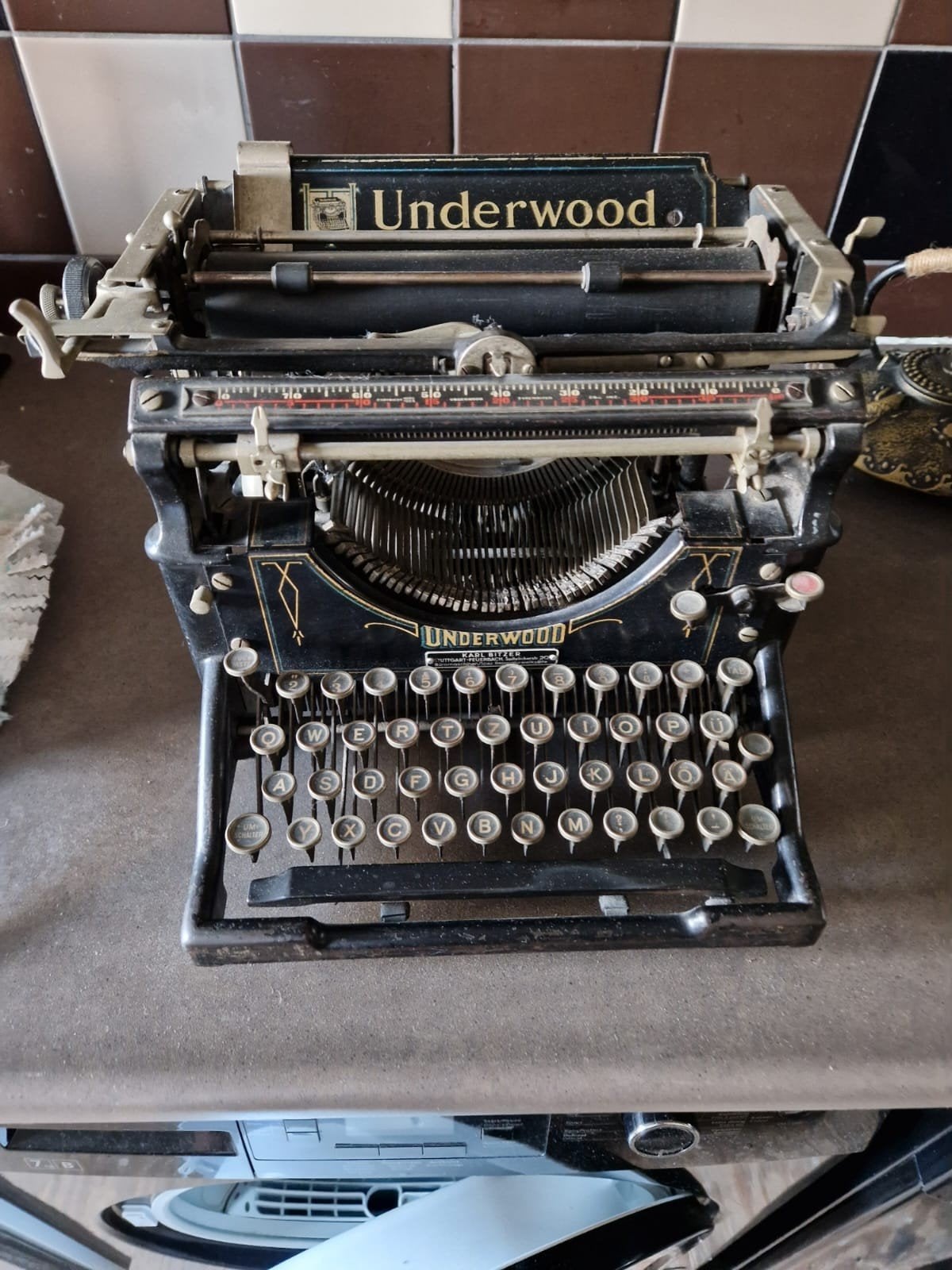 underwood typemachine, Antiek en Kunst, Ophalen