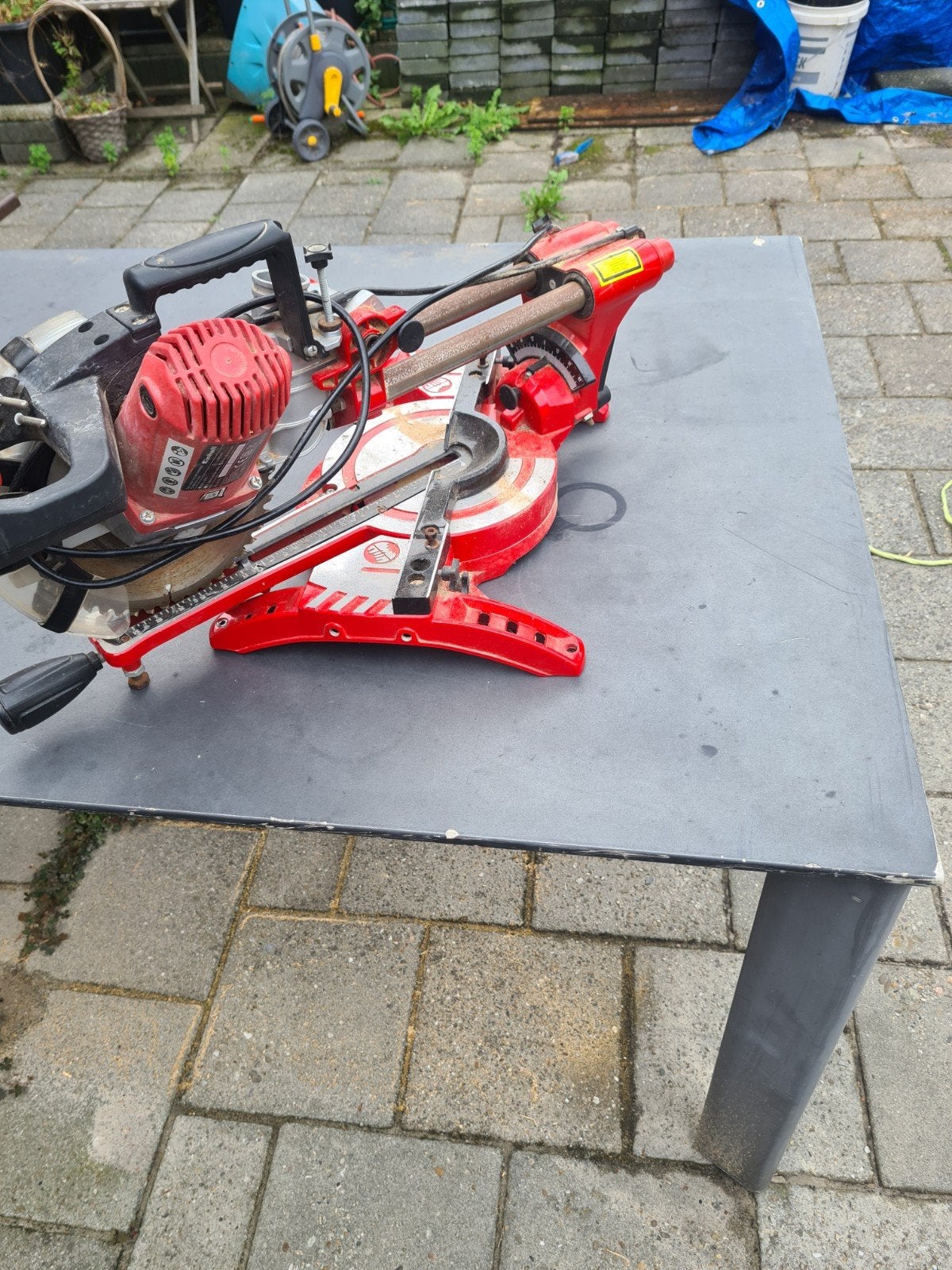 Einhell TC-SM 2131 Dual Afkortzaag - 1500W   heeft wat aanda, Ophalen, Gebruikt, Einhell, Afkortzaag