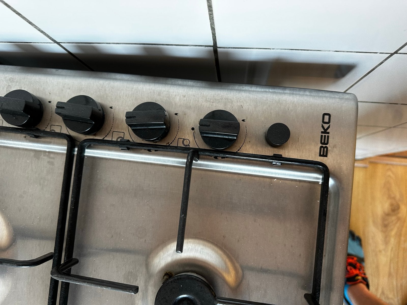 Gratis 4-pits gas kookplaat en afzuigkap, Ophalen, Gebruikt, Inbouw, Wandschouwkap