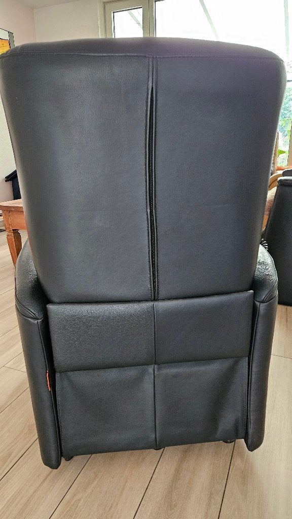 Foto 8 van Leren relaxfauteuil met elektrische functie