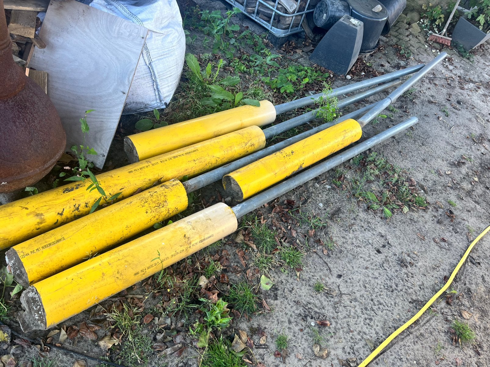 Funderingspalen, Doe-het-zelf en Verbouw, Metalen, Ophalen, Gebruikt
