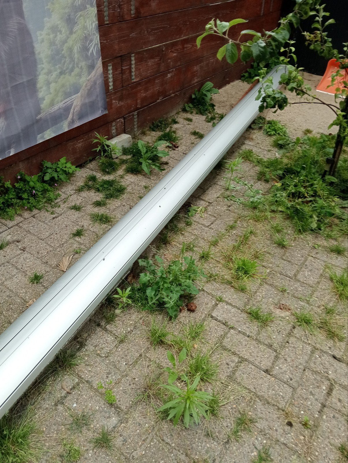 Zonnescherm, Tuin en Terras, Zonneschermen, Gebruikt, Overige typen, 450 cm of meer, Ophalen of Verzenden