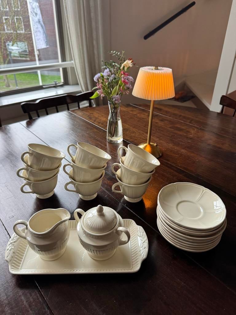 Wedgwood Edme Koffie/Thee Servies - 9 Persoons, Huis en Inrichting, Keuken | Servies, Zo goed als nieuw, Kop(pen) en/of Schotel(s)