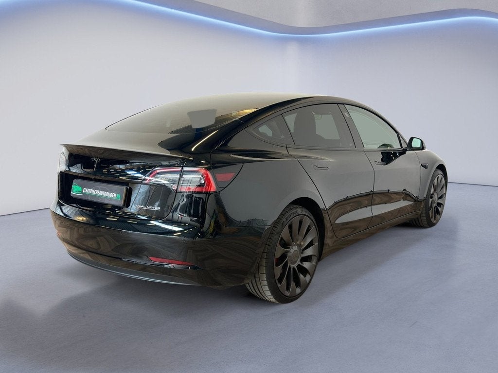 Tesla Model 3 Performance AWD 75 kWh|INCL BTW|AUTOPILOT|, Auto's, Automaat, Gebruikt, Zwart, 462 pk