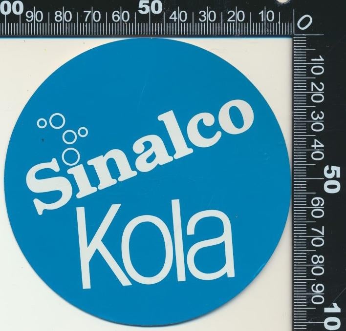 Sticker: Sinalco Kola, Verzamelen, Stickers, Zo goed als nieuw, Bedrijf of Vereniging, Ophalen of Verzenden