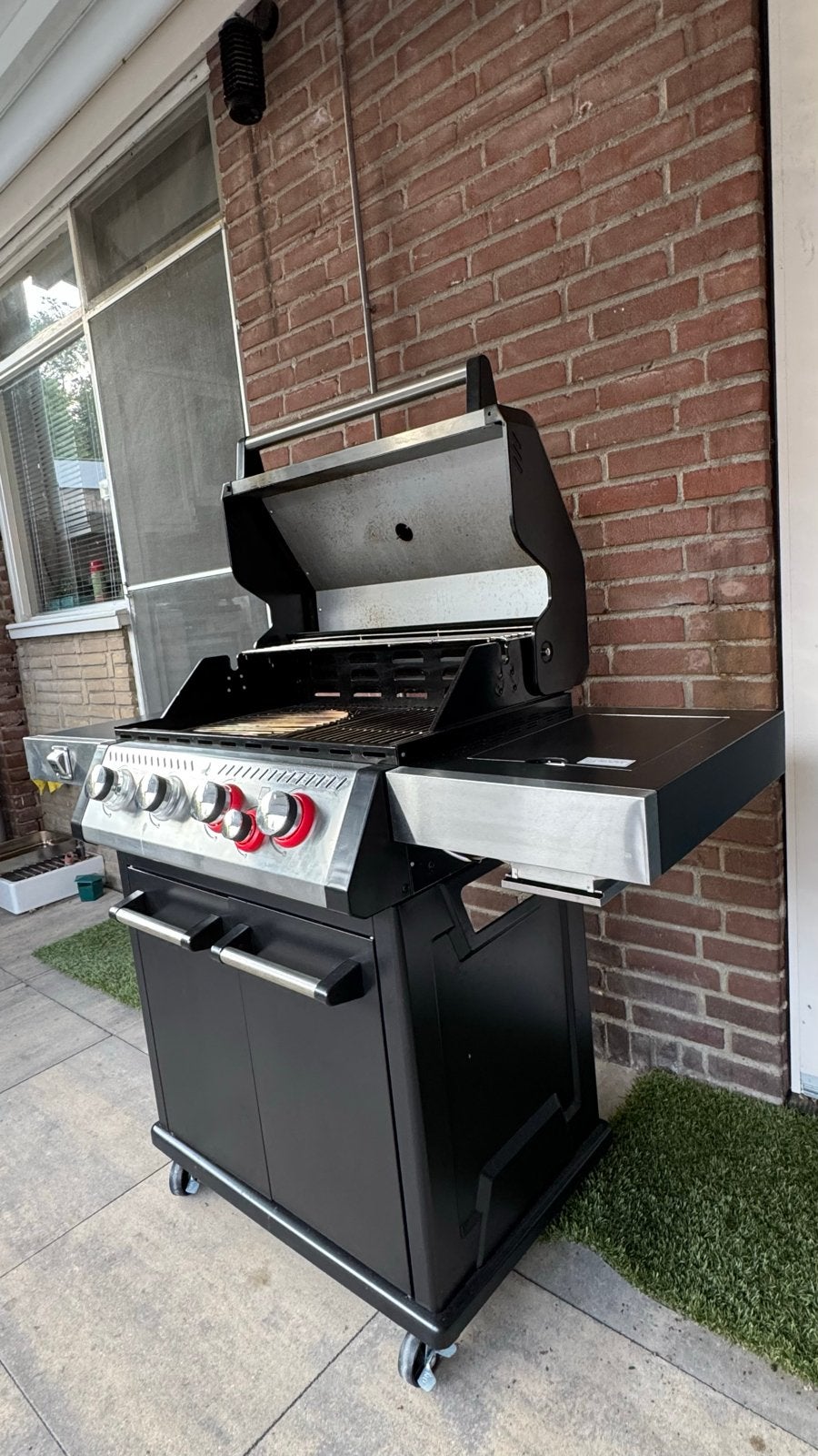 “GRILLMEISTER” gasbarbecue met afdekhoes, Ophalen, Zo goed als nieuw