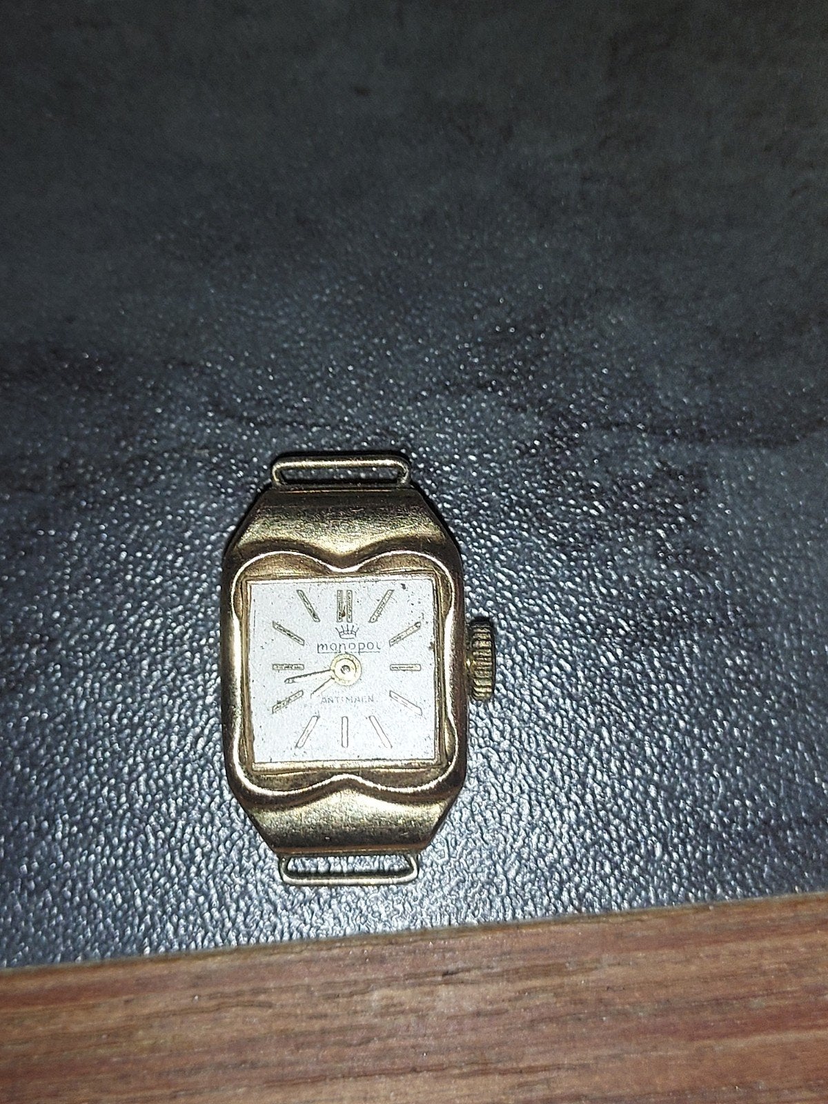 Vintage Monopol Polshorloge - Verguld, Overige merken, Overige materialen, Polshorloge, Verguld
