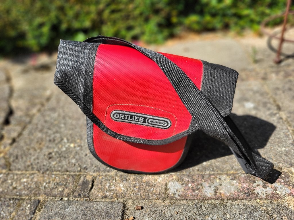 Ortlieb rode stuurtas, Ophalen of Verzenden, Zo goed als nieuw, Ortlieb