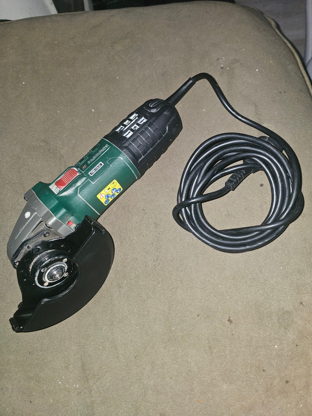 Parkside Haakse Slijpmachine PWS 115 A1 - Zo goed als nieuw, Doe-het-zelf en Verbouw, Gereedschap | Slijpmachines, Ophalen of Verzenden