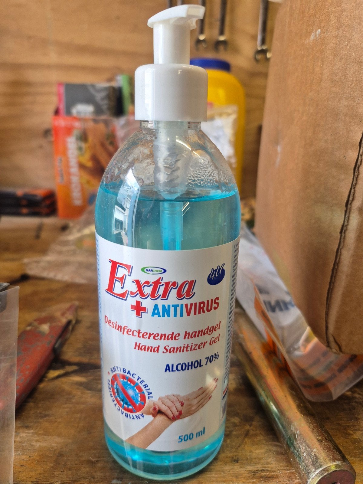 Extra Antivirus Desinfecterende Handgel 12 flessen, Ophalen, Nieuw, Hand- en Voetverzorging