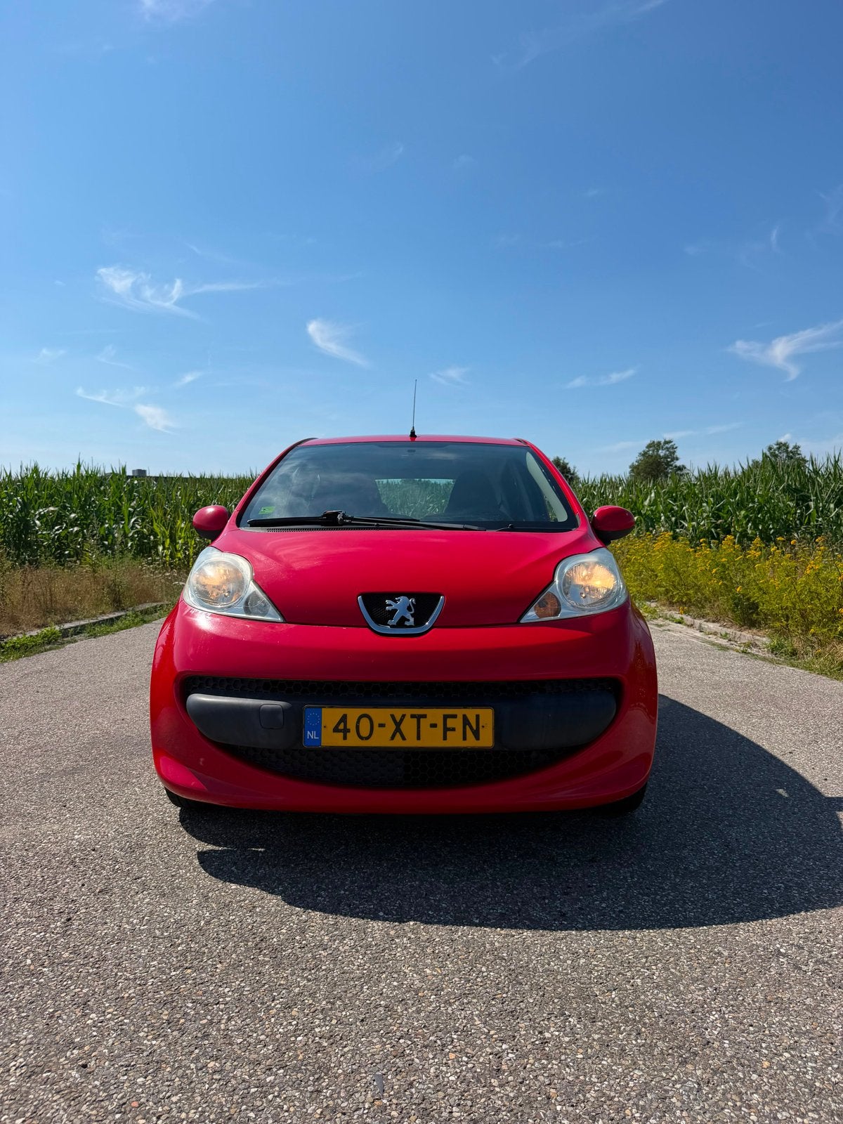 Peugeot 107 1.0 12V 5DR 2007 Rood, Auto's, Voorwielaandrijving, 4 stoelen, 68 pk, Origineel Nederlands