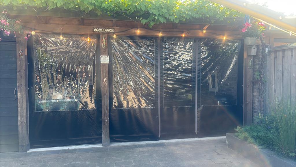 Te koop veranda zeilen, Tuin en Terras, Overkappingen, Ophalen of Verzenden, Gebruikt, Veranda