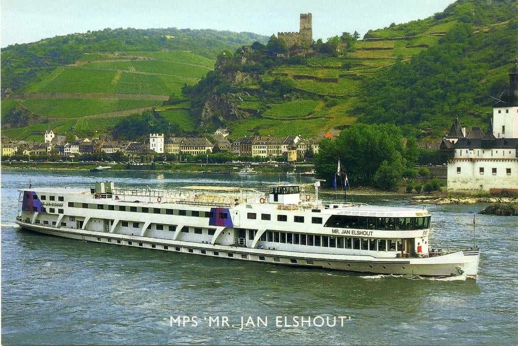 Ansichtkaart -Cruiseschip - MPS "MR. Jan Elshout"., Ophalen of Verzenden, Ongelopen, Voertuig