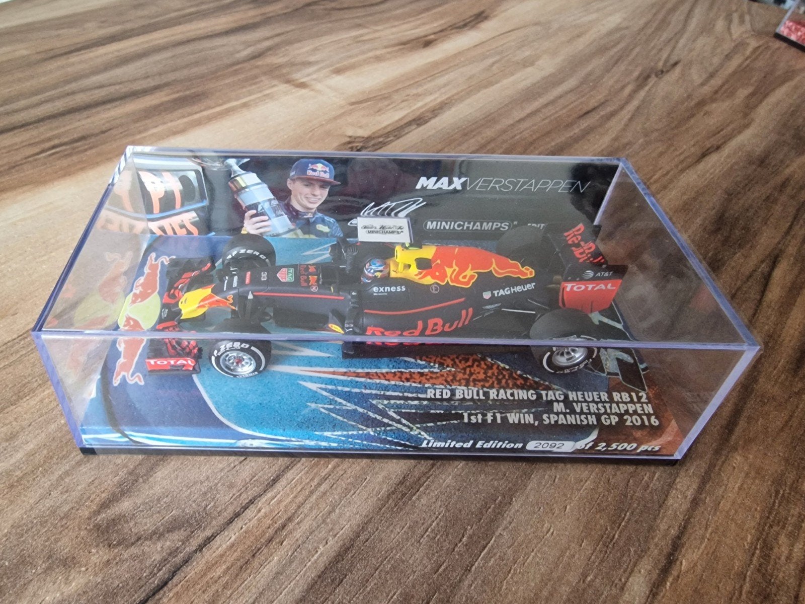 Max Verstappen. Red Bull Racing RB12 First Win Spanje. 1:43, Ophalen of Verzenden, Nieuw, Formule 1