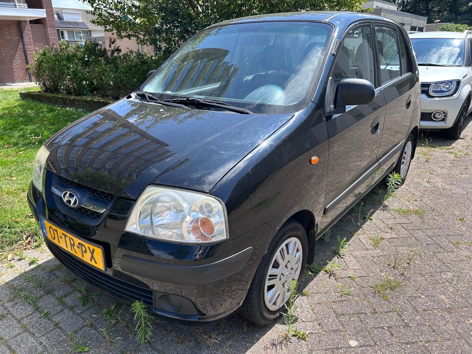 Hyundai Atos 1.1 2007 Zwart, Auto's, Hyundai, Voorwielaandrijving, 31 €/maand, 4 cilinders, Zwart