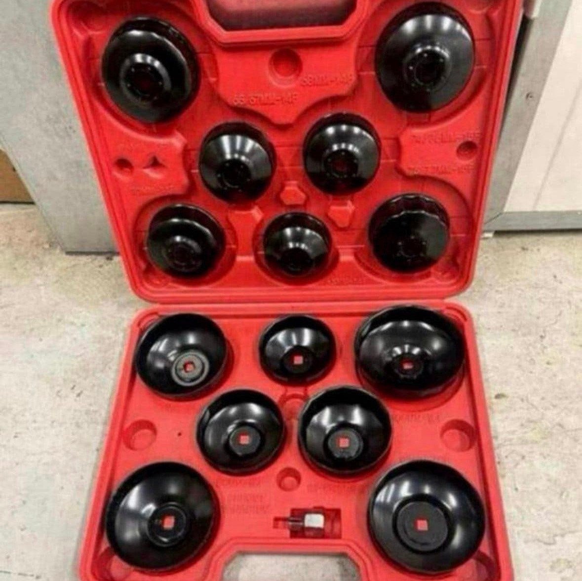 Nieuw olie filter doppen demontage set 15 delig, Ophalen of Verzenden, Nieuw